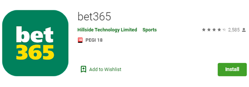 bet365 at the play market