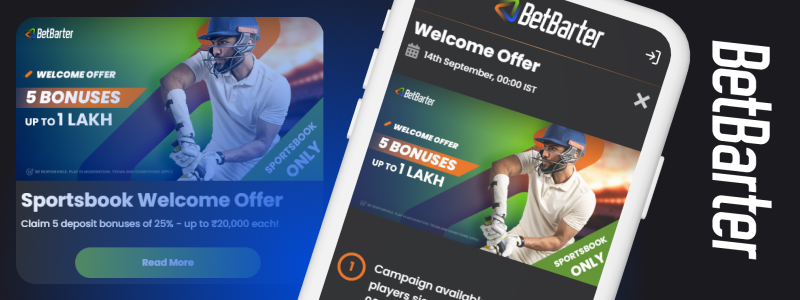 Betbarter welcome bonus